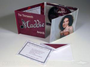 cd digipak invitation rsvp card envelope