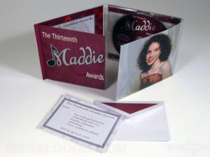 cd digipak card envelope reply rsvp inviation 
