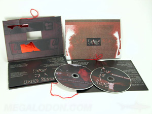 special printing foil embossed die cut window dvd set packaging