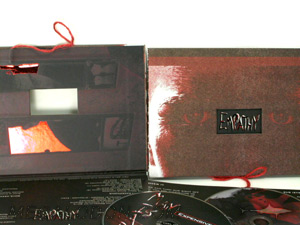 foil stamping special printing cloth book dvd packaging