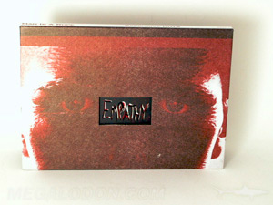 printed cloth dvd book  die cut window embossed cut out