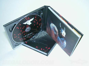 Perfect bound book hardbound cd book inner pages glued