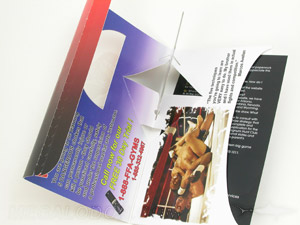 special printing effects custom dies pop up disc die cut window cellophane