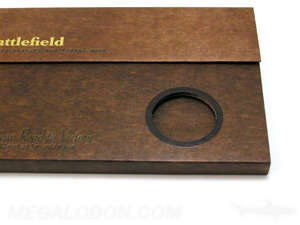 special printing effects custom dies coin round cut out printed fiberboard packaging