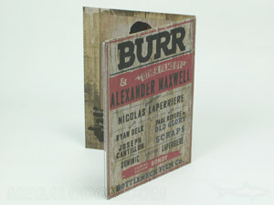 digipak fiberboard recycled unbleached white wash flood printing