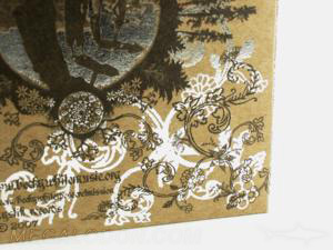 special printed effects silver foil fiberboard paper packaging