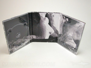 double dvd book set 6pp tall trifold two trays