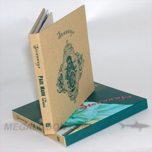 cd book linen fabric wrap silkscreened full color slipcase