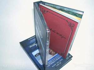 multidisc book set 4 dvd double disc trays perfect bound book
