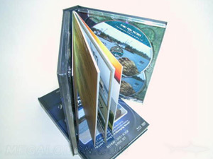 multidisc book set double disc trays 4 disc dvd set perfect bound book