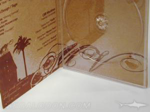 digipaks made with fiberboard recycled paper clear tray