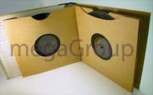 Custom Vinyl Packaging Kraft Swinging Sleeves, Die Cut Center Hole, Vinyl Set Album