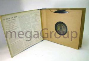 Vintage Vinyl Album Packaging Record Set Swinging Sleeves Die Cut Holes Kraft Paper