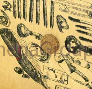 kraft wrap with full color 4C printing and cork hub