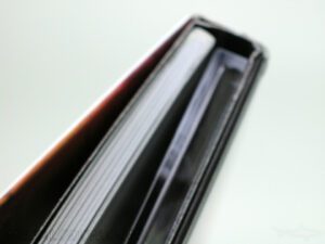 Digipak clear tray perfect bound book top view