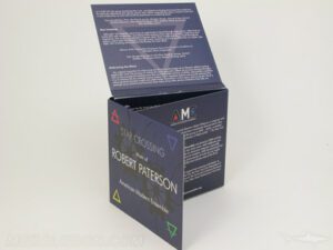 Cross digipak partially folded