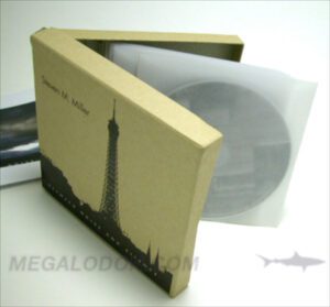Vellum Disc Sleeves in Kraft Box Set Chipboard Core