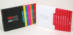 Two multidisc set collections Slipcases holding printed disc jackets TED SPEC DVD archive media boxes for discs