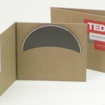 TED TALK fiberboard jacket eco friendly curved disc pocket