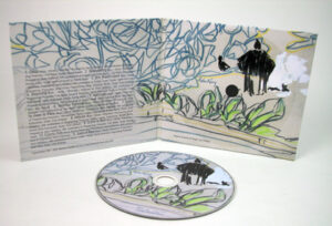 CD jacket 4pp with spot gloss ink and disc