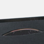 Disc pocket sleeve glued onto LP, black kraft paper