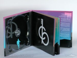 Inner pages of hardcover cd book