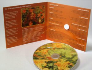 CD jacket white foam hub