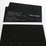 Business cards spot gloss embossing custom printing