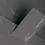 business card with spot gloss and embossing