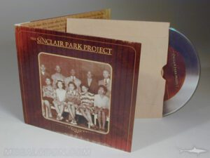 Inner sleeve kraft paper retro vinyl look shown with cd jacket