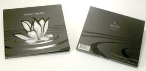 Spot matte effect Custom cd digipak front and back view spot gloss ink ripples in matte lam pond