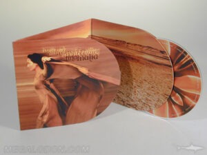 Die cut curved pocket cd jacket custom packaging