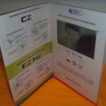 Video screen brochure 4pp tall
