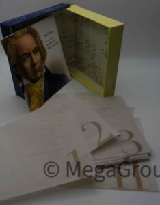 Hinged Box CD Packaging, 11 Discs Vellum Sleeves Perfect Bound Book, Beethoven Collection