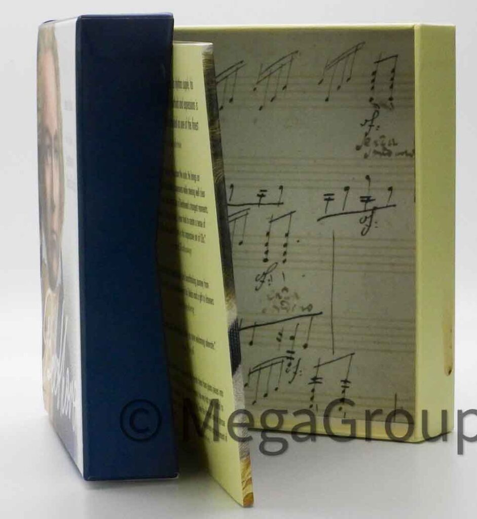 Hinged Box CD Packaging, 11 Discs Vellum Sleeves Perfect Bound Book, Beethoven Collection