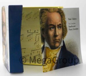 Hinged Box CD Packaging, 11 Discs Vellum Sleeves Perfect Bound Book, Beethoven Collection