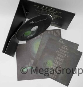 Uncoated paper jacket lyric cards or art cards watercolor diagonal literature pocket