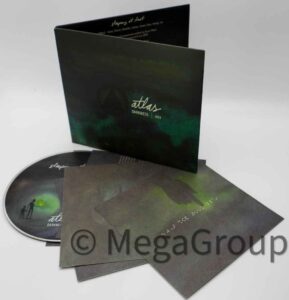 Uncoated paper matte jacket lyric cards or art cards watercolor diagonal literature pocket